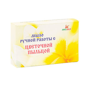 Мыло ручной работы с цветочной пыльцой